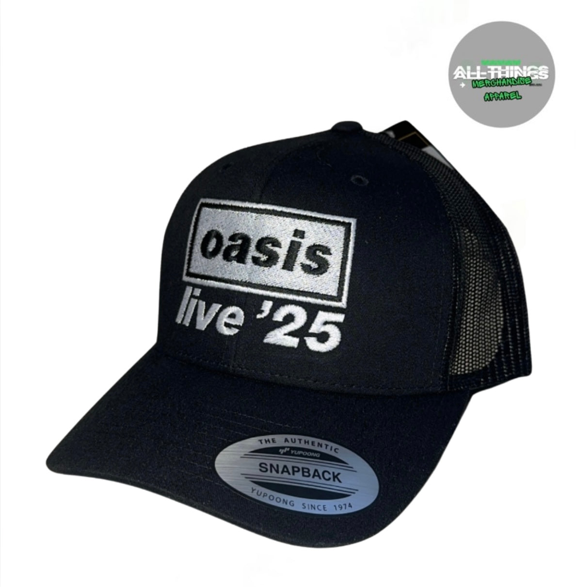 Oasis "Live 25" Tour snapback trucker cap