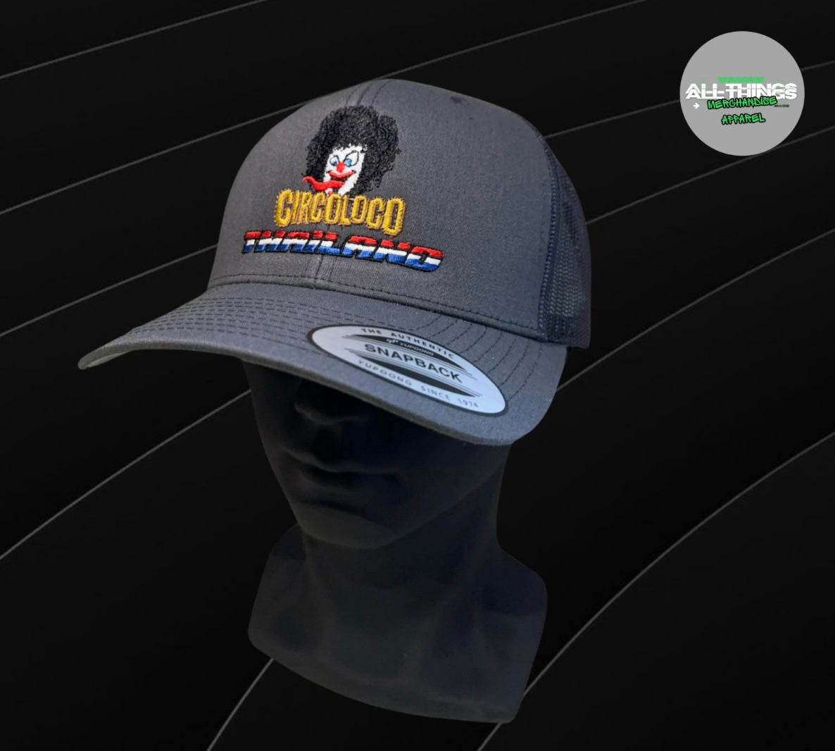 Circoloco Thailand Grey Snapback Trucker Cap