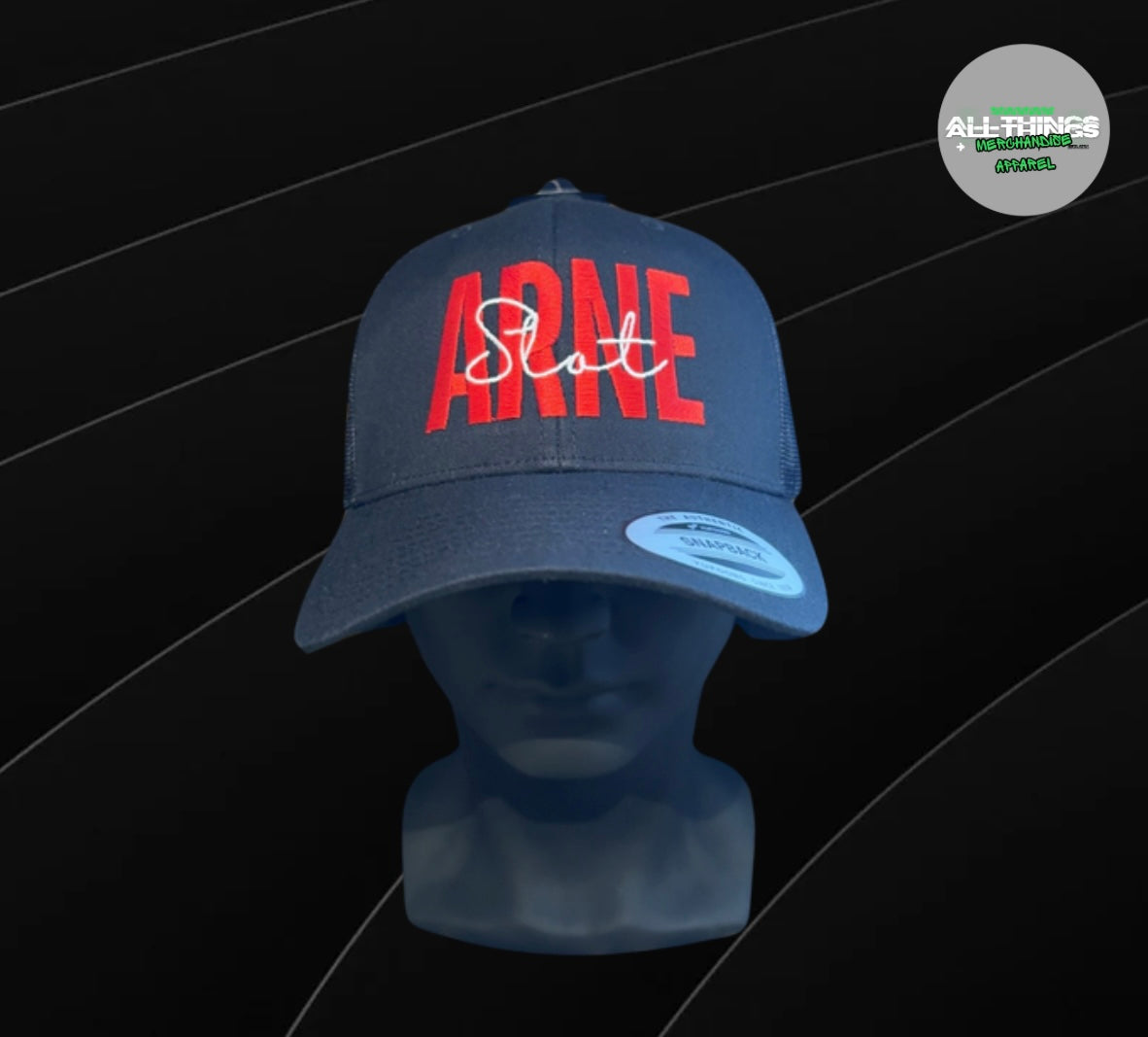 Liverpool F.C "Arne Slot" Black Snapback Trucker Cap