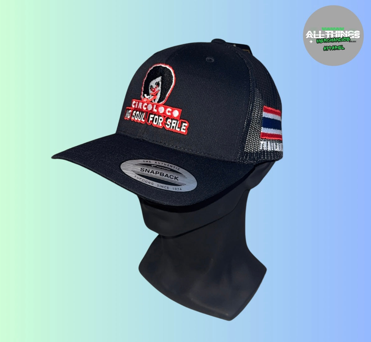 Circoloco "Nos Soul For Sale" Thailand Black Snapback Trucker Cap
