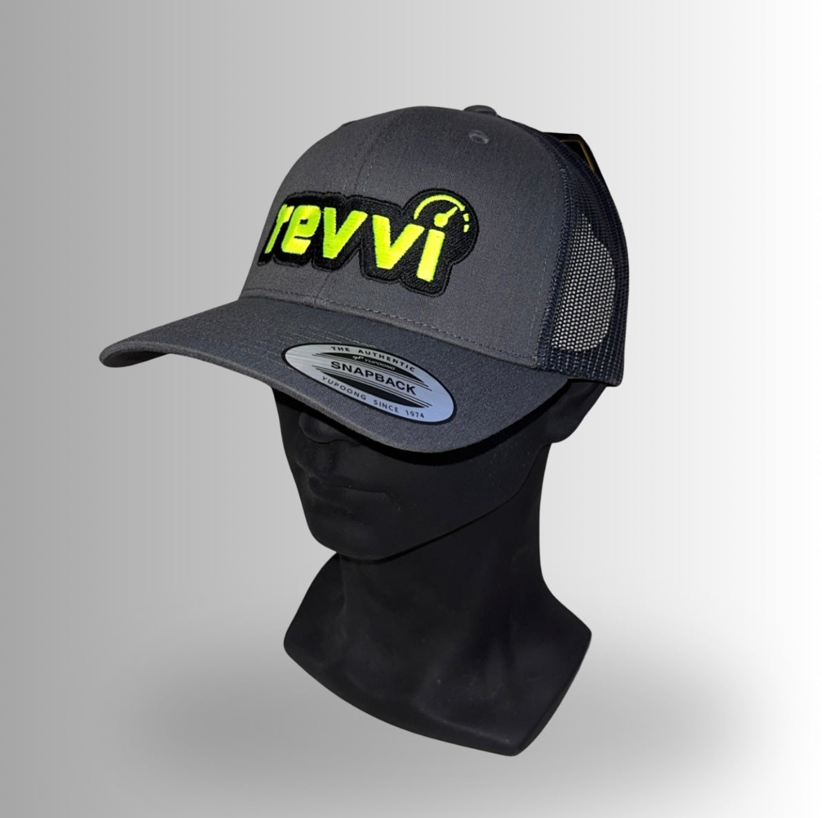 Grey \ Neon Yellow "REVVI" Cap