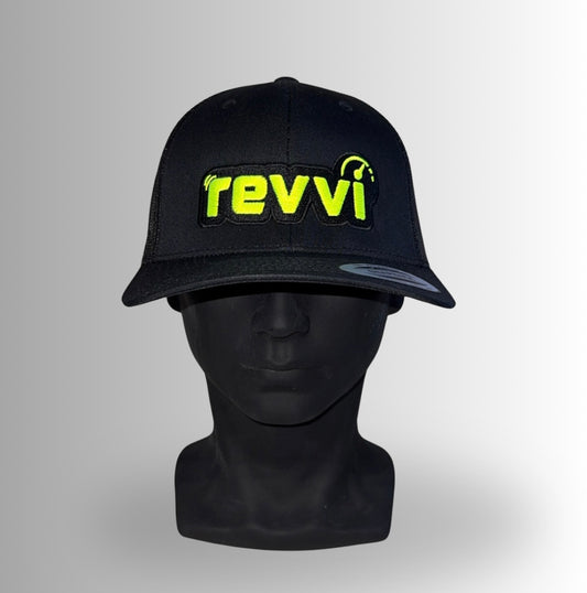 Black \ Neon Yellow "REVVI" Cap