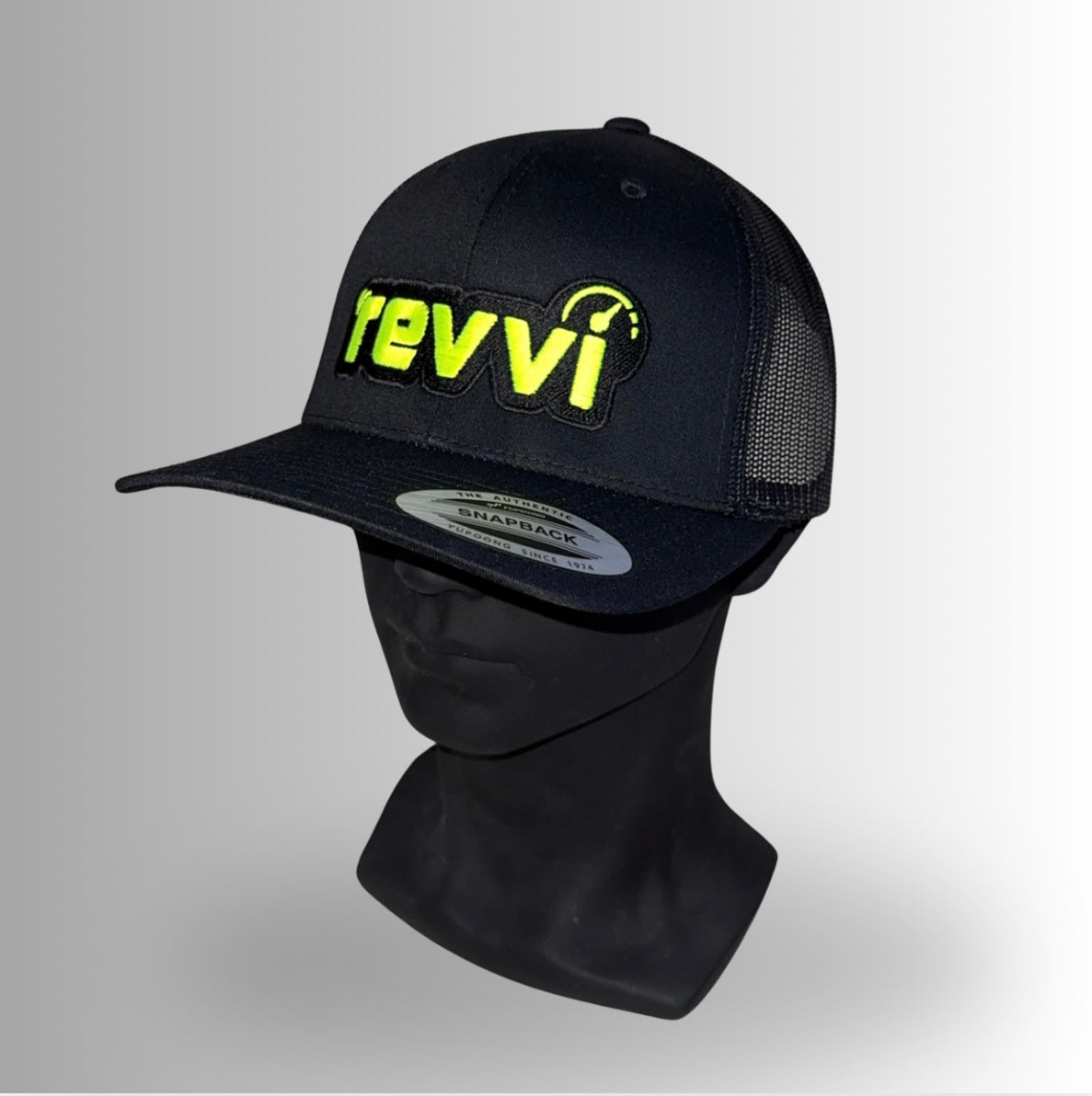 Black \ Neon Yellow "REVVI" Cap