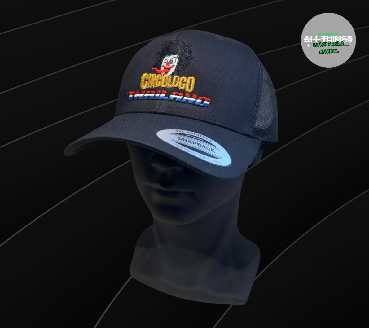 Circoloco Thailand Black Snapback Trucker Cap