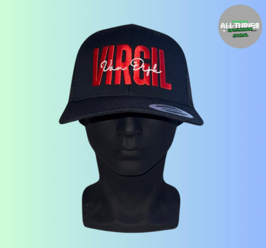 "VIRGIL Van Dijk" LIVERPOOL F.C Black Snapback Trucker Cap